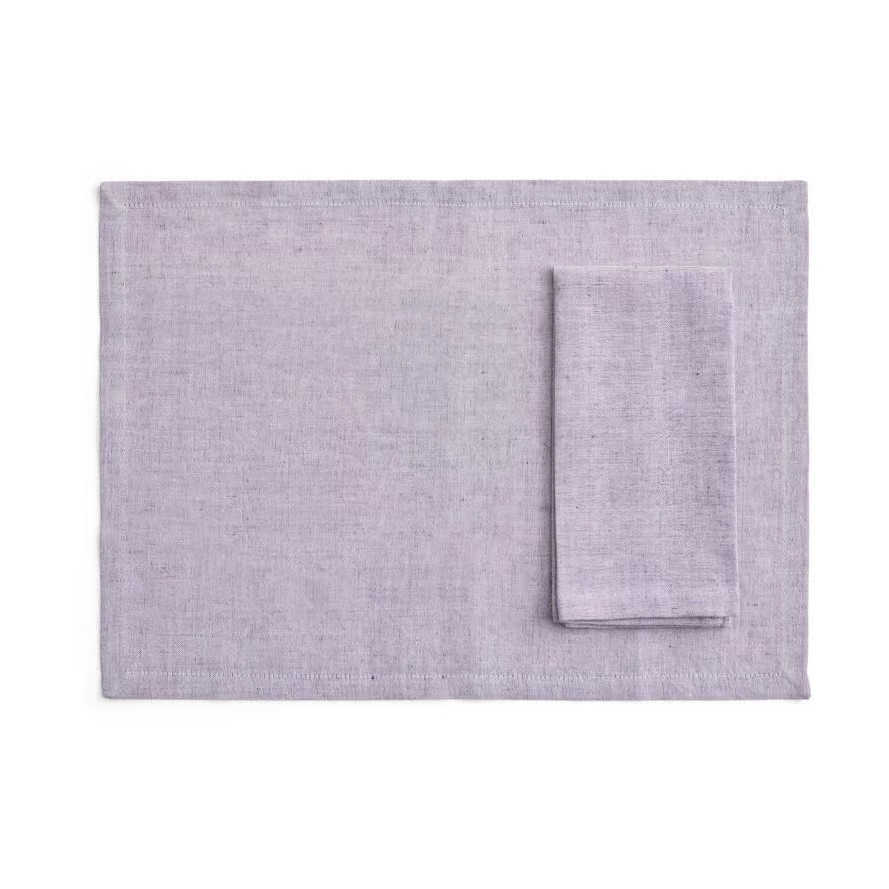 HAY Placemat en servet set 4-pack Soft purple
