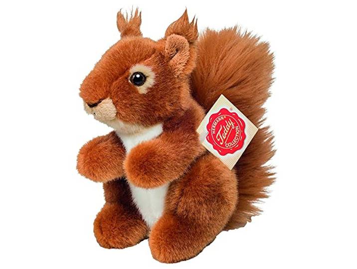 Teddy Hermann 90843 Eekhoorn 5,5 /14 cm, Knuffel, Knuffel
