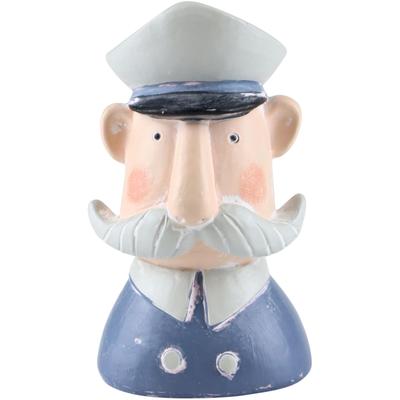 Dekofigur AM DESIGN "Seefahrer aus Polyresin", blau, B:4,5cm H:10cm, Polyresin, Dekofiguren, handgefertigt