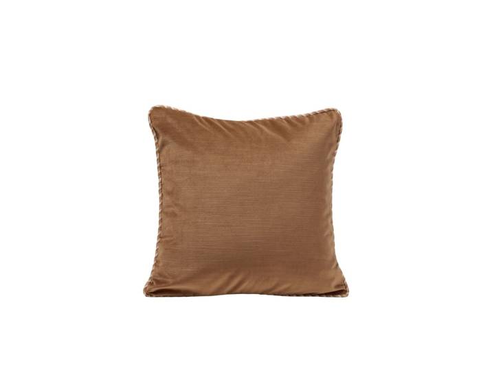 Housse de coussin en polyester marron 40x40 cm