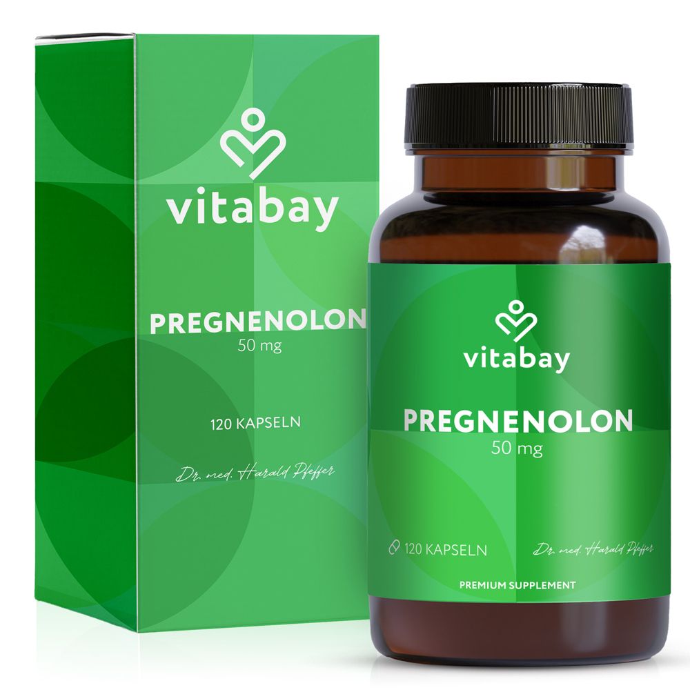 Pregnenolon 50 mg hochdosiert Kapseln 120 St