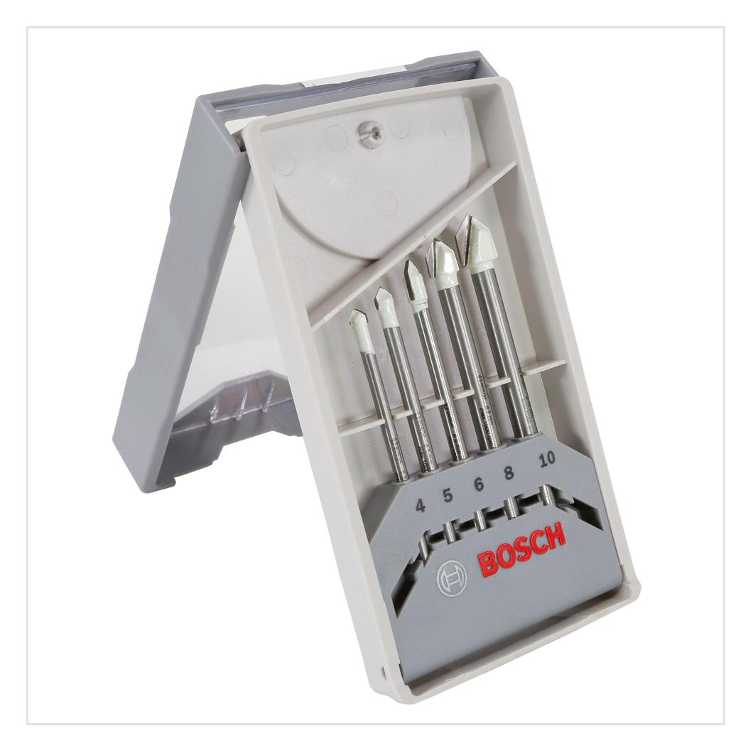 Bosch Professional Zubehör 5-tlg. CYL-9 Ceramic Fliesenbohrer-Set, 4-10 mm (10 Millimeter, 4 Millimeter, 5 Millimeter, 6 Millimeter, 8 Millimeter) (2608587169)