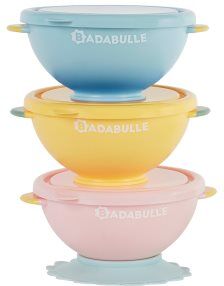 Badabulle Fun Colors tigela com tampa 3 un.. Fun Colors