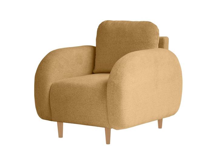 Beautysofa Sessel OPTIMO, Kunststoffbeine in schwarzer Farbe, modernes Design