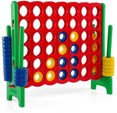 Costway Jumbo 4-to-Score Game Set for Kids and Adults 3.5FT Tall by 4FT Wide Oversized Family Fun Game-Green