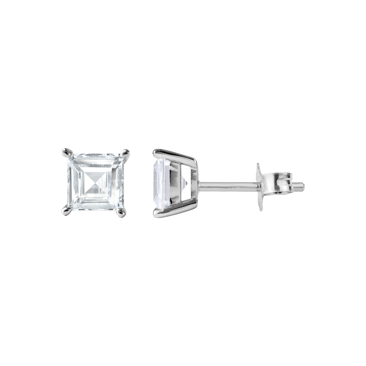 Jacques Lemans Solitär Ohrstecker Sterlingsilber mit Zirkonia
