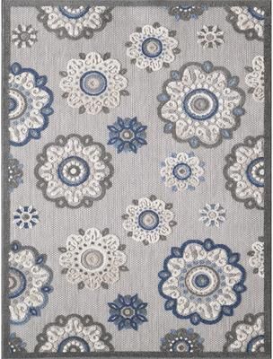 Domani Napa Mid-Century Floral Indoor / Outdoor Area Rug