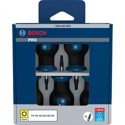Bosch PRO Stubby-Schraubendreher-Set TX, 5-tlg. - 1600A039PU