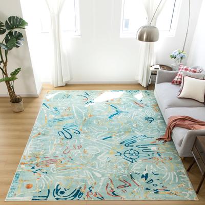 Katie Merz SPORTSGLYPHS Baseball Machine Washable Area Rug