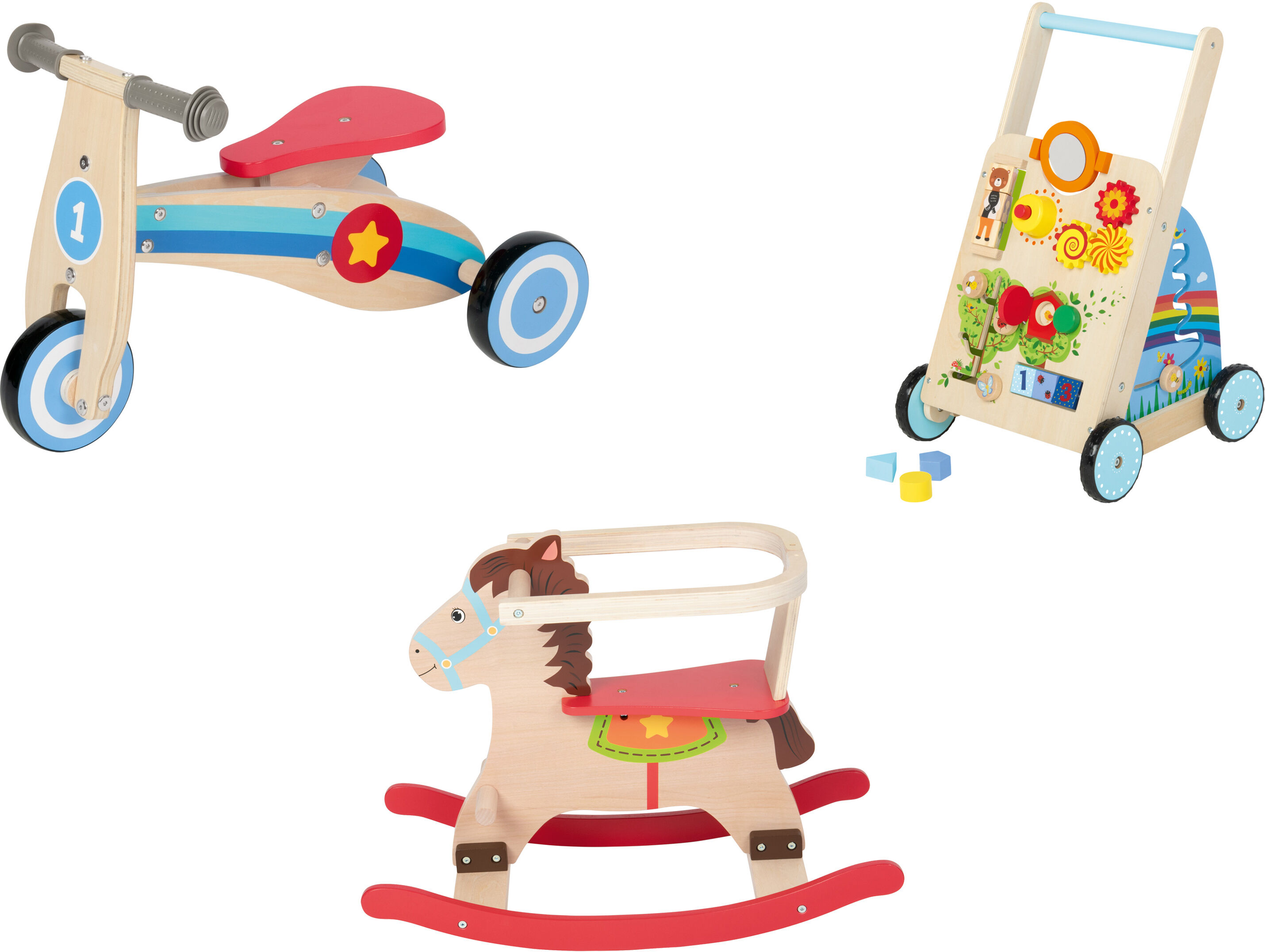 PLAYTIVE Rutschrad  Schaukelpferd  Lauflernwagen