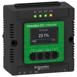 Schneider Electric NSYCCOFST90250V ClimaSys Smart Ventilation - Filterstat Controller, AC, 90-250V