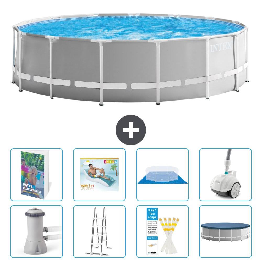 Prism Frame Pool Rund - 457x122 cm - 7-teilig S584