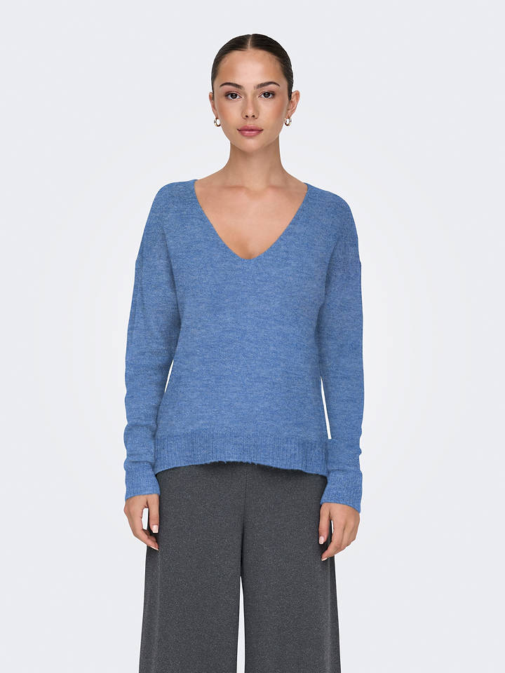 JDY Pullover in Blau - L
