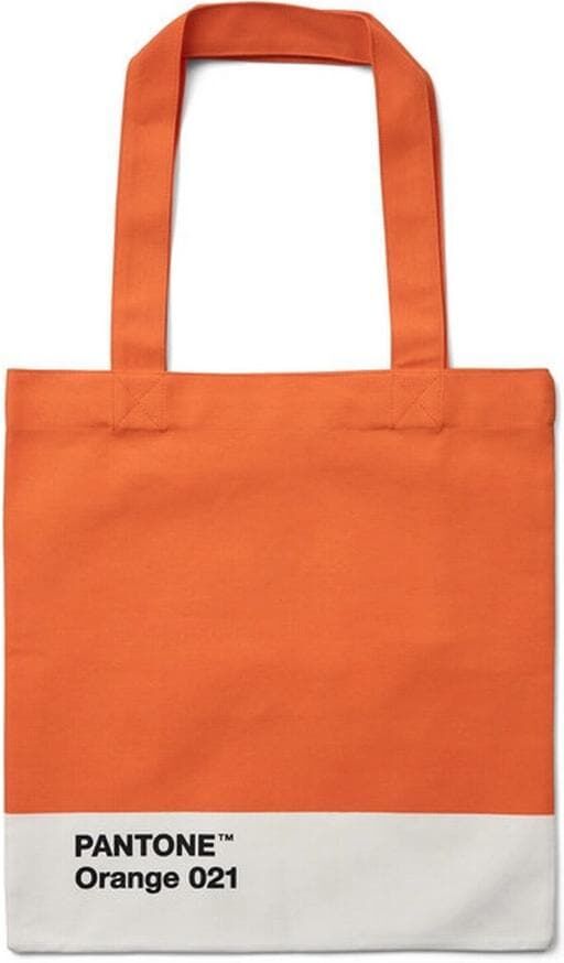 Beuteltasche "Pantone by Copenhagen Design", Damen, Gr. B/H/T: 39,5cm x 10,5cm, orange, Baumwolle, Taschen Beuteltasche orange B/H/T: 39,5cm x 10,5cm