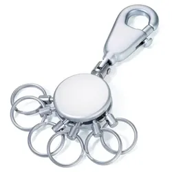 TROIKA Patent Schlüsselanhänger Silber