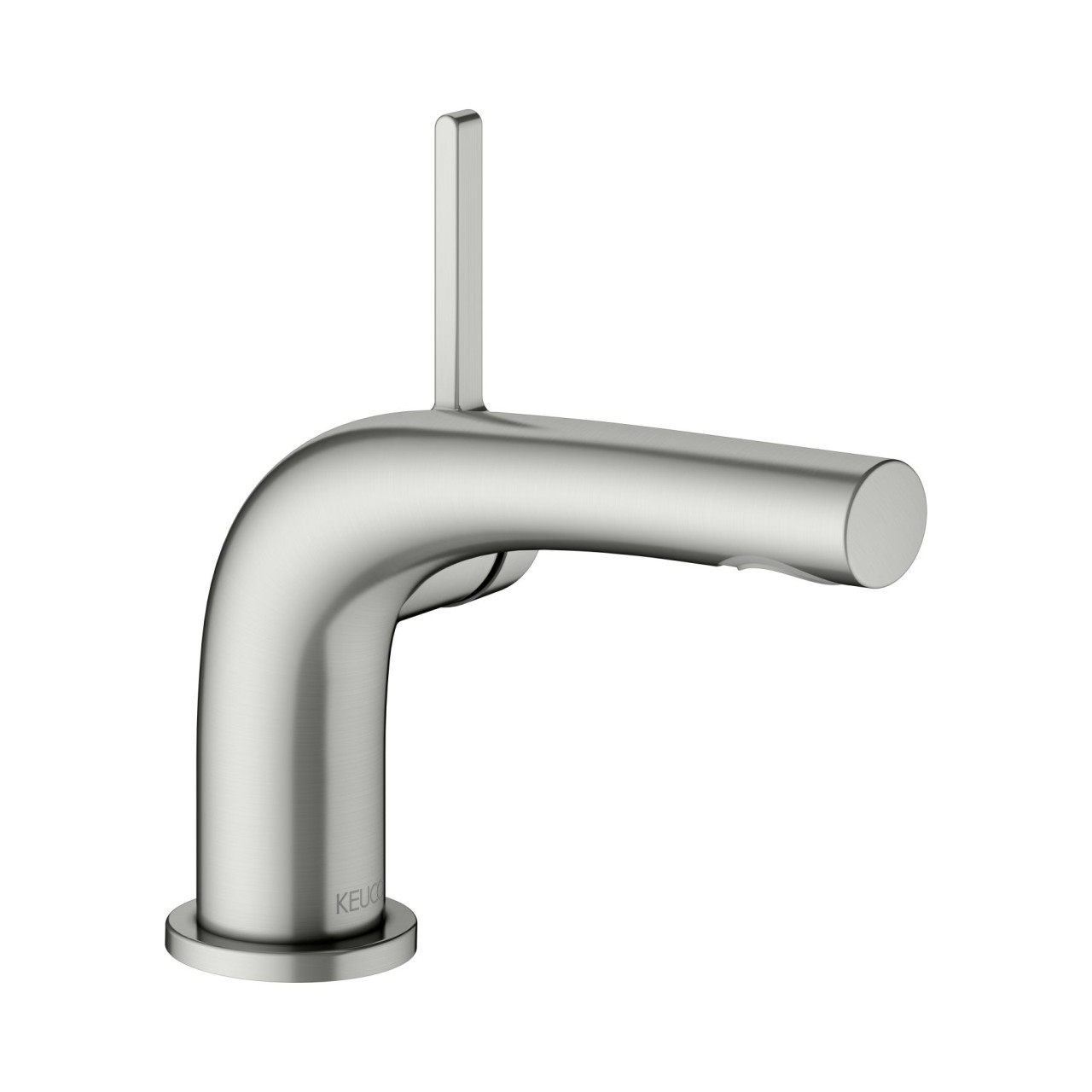 Keuco Waschtischarmatur 80 Edition 400 51504, o. Ablaufgrt., Edelstahl-finish, 51504060100 51504060100