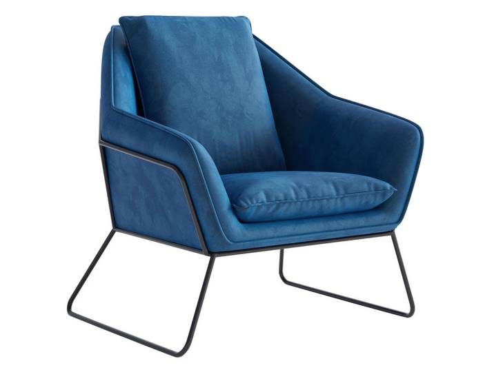 Livetastic Sessel, Hellblau, Metall, 78x85x85 cm, Wohnzimmer, Sessel, Sessel