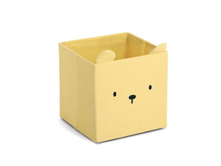 ZELLER PRESENT SCHÖNER LEBEN. PRAKTISCH WOHNEN. Aufbewahrungsbox Bär, Musselin