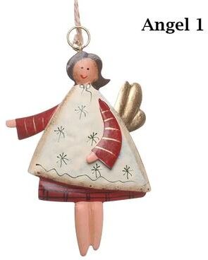 Inspire Select Iron Art Christmas Hanging Ornaments DIY Cartoon Soldier & Angel Drops For Tree, Party, Crafts, Holiday Decor angel 01