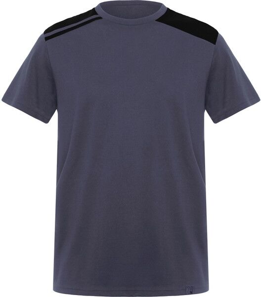 T-shirt de travail publicitaire en coton et polyester Expedition S PLOMB/NOIR