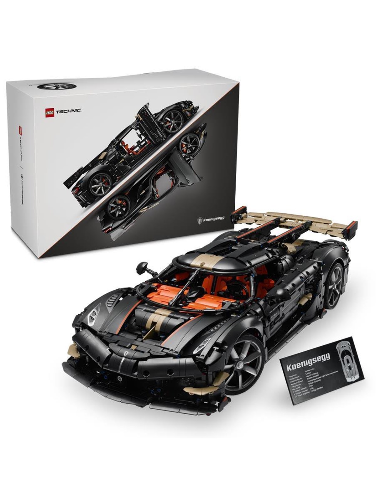 LEGO Technic 42232 Koenigsegg Sadair's Spear Hypercar