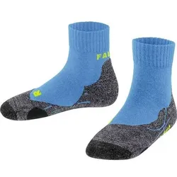 FALKE TK2 Short Kinder Socken, Größe 35-38 in Blau Blau