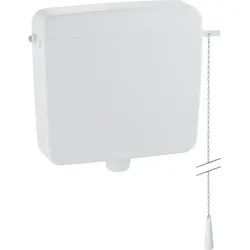 Geberit Aufputzspülkasten AP127 Spül-Stopp-Sp tiefh. WA li/re, mit Kettenzug, 127052111 127052111