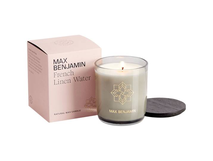 Raumduft Max Benjamin transparent - Material: Glas/Wachs/Holz - Raumduft