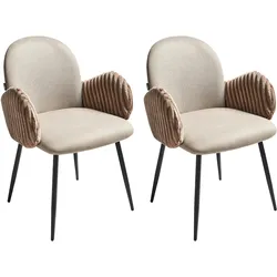 ESSZIMMERSTUHL 2er-Set Taupe Amity