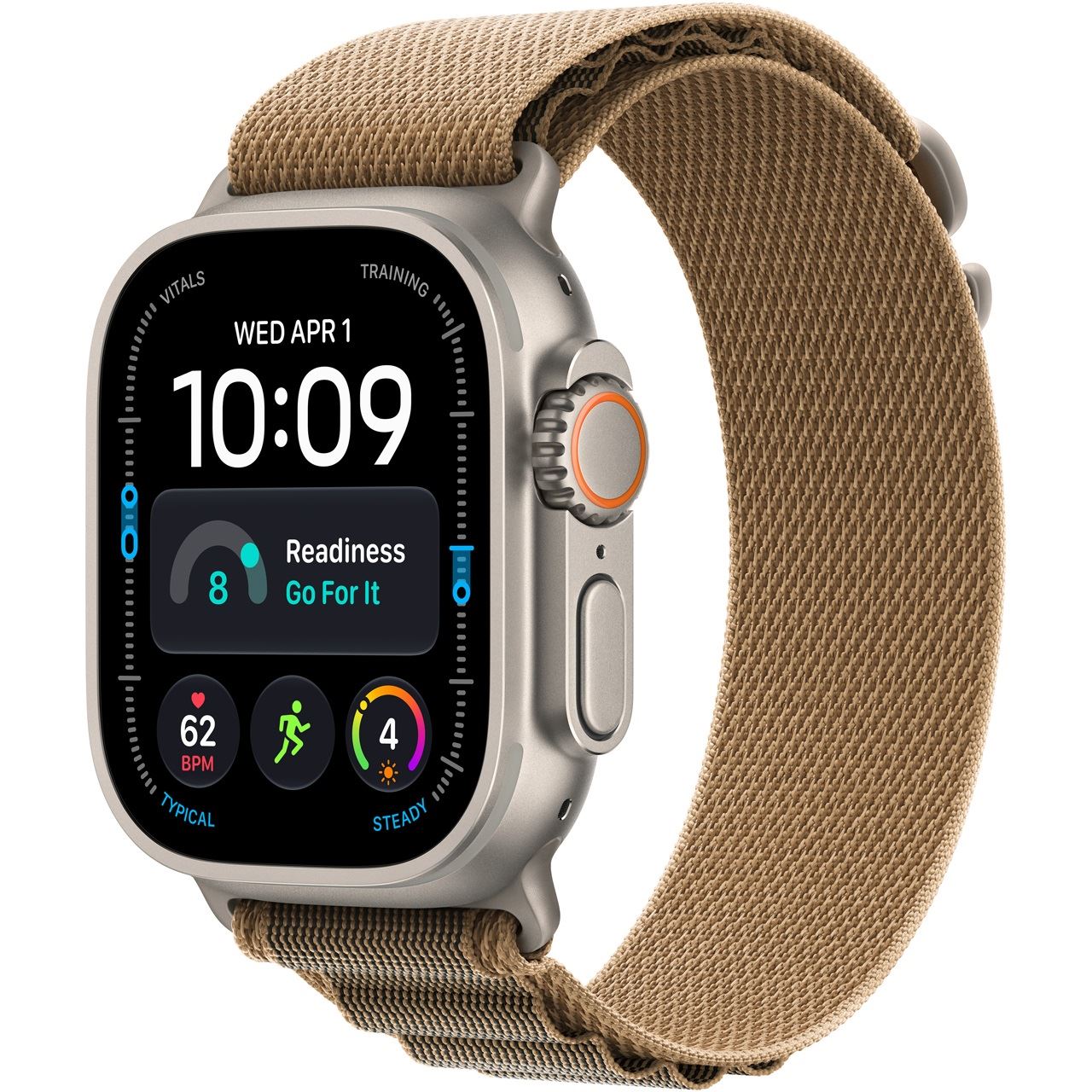 Apple Watch Ultra 4 2026 Titanium Cellular 49mm Natur (Alpine Loop wüstensand) M