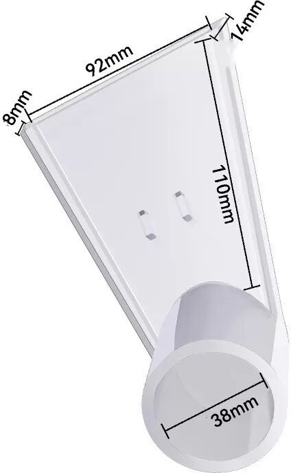 INF Kleine transparente Staubsauger-Wasserabziehvorrichtung - Vielseitige Reinigungsdüse
