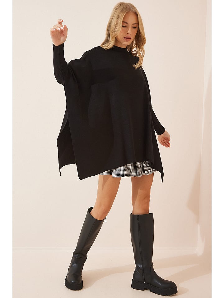 Happiness Istanbul Pullover in Schwarz - onesize