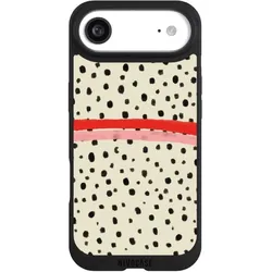 Nivocase Handyhülle für Apple iPhone Air Hülle NIVOpure Case Schwarz Kunst Punkte Streifen (Apple iPhone Air), Smartphone Hülle, Schwarz