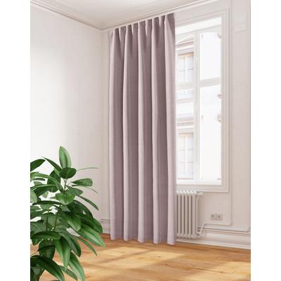 Vorhang HOME WOHNIDEEN "JONALU" Gr. 1, rosa (rosé), B:140cm H:300cm, Polyester, Gardinen, Kombibandschal Dekostoff SOFT/Raumhoch