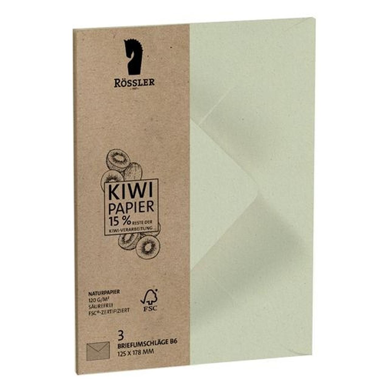 Rössler Briefhülle Terra 3ST kiwi (B6, 3x) (1144020637)