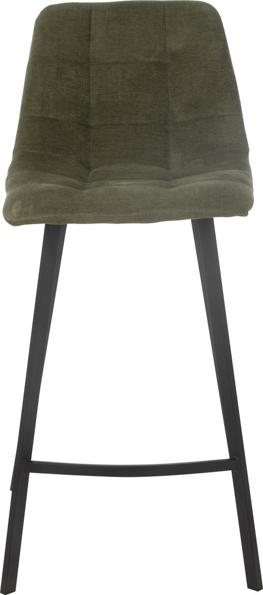 J-Line barstoel Kent groen metaal en polyester