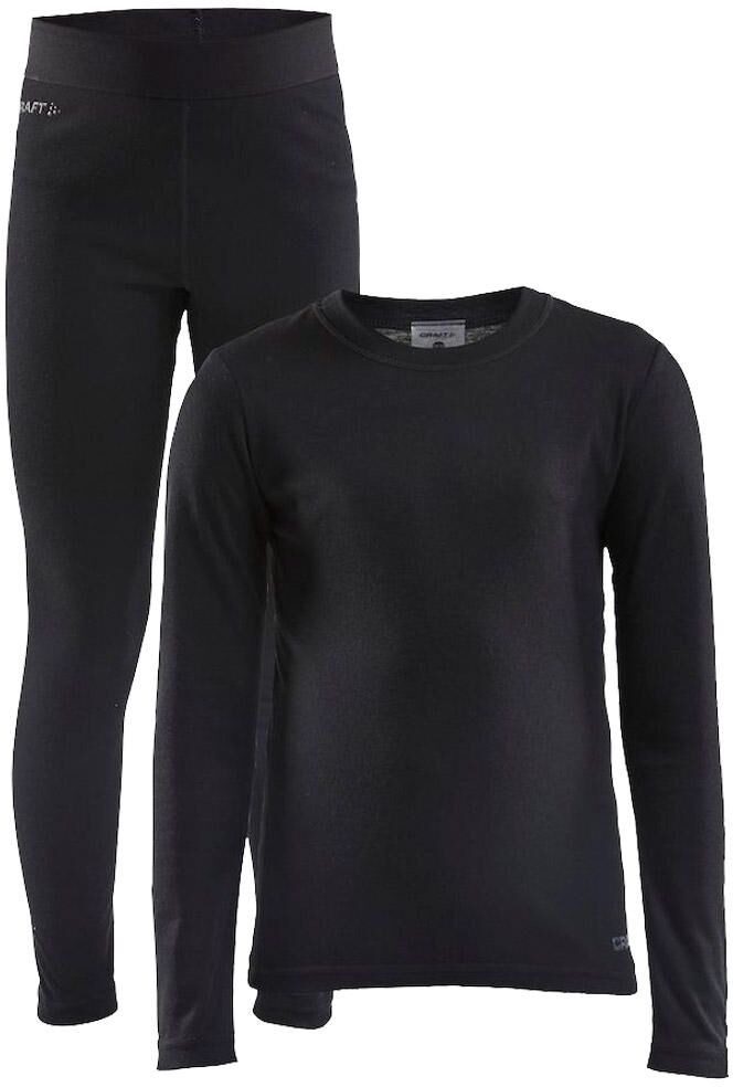 Craft  - Core Warm Baselayer Set J Black - 122-128 - Sous-vêtement technique