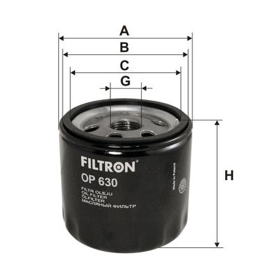 FILTRON Ölfilter OP 630 Anschraubfilter 79mm GewindemaßM18x1.5 für Opel GM
