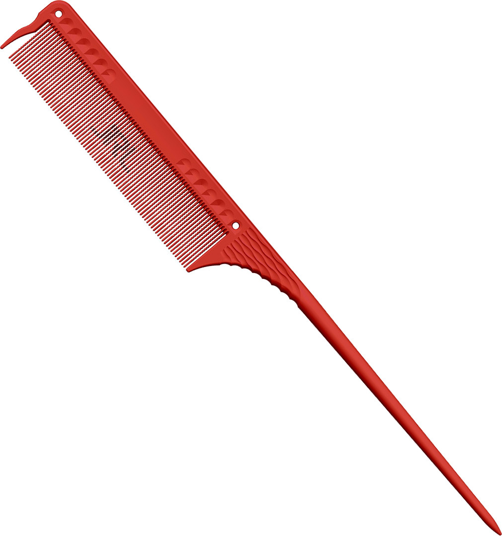 JRL Feinzahn-Stielkamm 8,5" Rot JR-45668