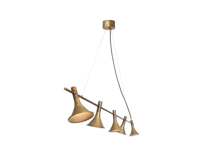 Konsthantverk Megafon 5- Pendentif droit bas laiton brut