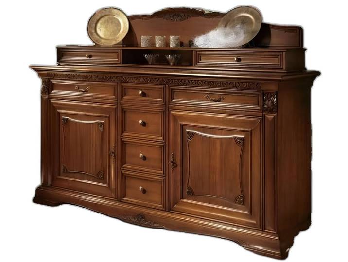 Xlmoebel Buffet Elegante Anrichte im Rokoko-Stil aus hochwertigem Holz (Buffet) Hergestellt in Italy