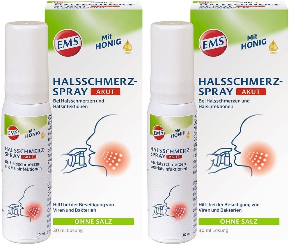 Emser Halsschmerz-Spray akut 2x 2x30 ml Spray