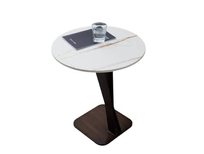 YCCHAH Sofatisch Nordic Schiefer Sofa Beistelltisch Wohnzimmer Kleiner Couchtisch Moderner einfacher Abgerundeter Ecktisch Balkon Tisch Wohnzimmer-Beistelltisch(B)