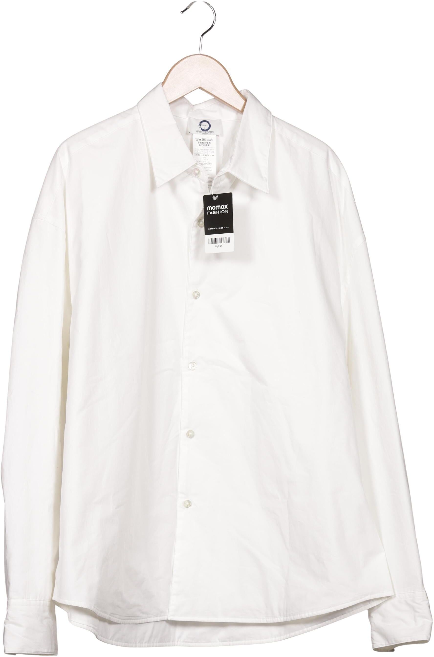 Marina Rinaldi Damen Jacke, Weiß, Gr. EU 44, Baumwolle - Second Hand