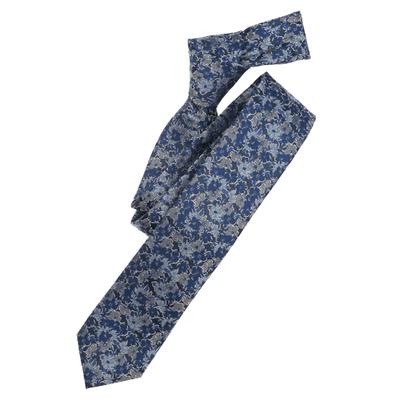 Krawatte VENTI "VENTI Krawatte gemustert", Herren, blau (mittelblau), 100% Seide, Krawatten
