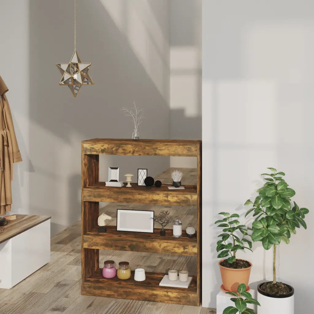 Ebern Designs Geisha Etagere Bookcase Rustic Brown 103cm H x 80cm W x 30cm D