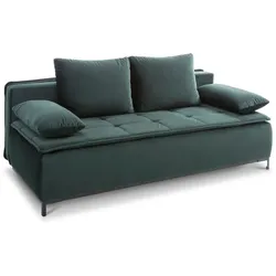 Schlafsofa Sugar Stoff Grün Dunkelgrün
