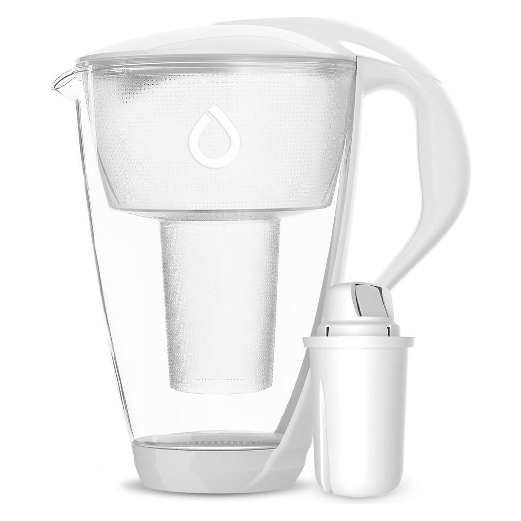Dafi Kristall 2l Wasserkrug + 1 klassischer Filter - Weiss (POZ00423)
