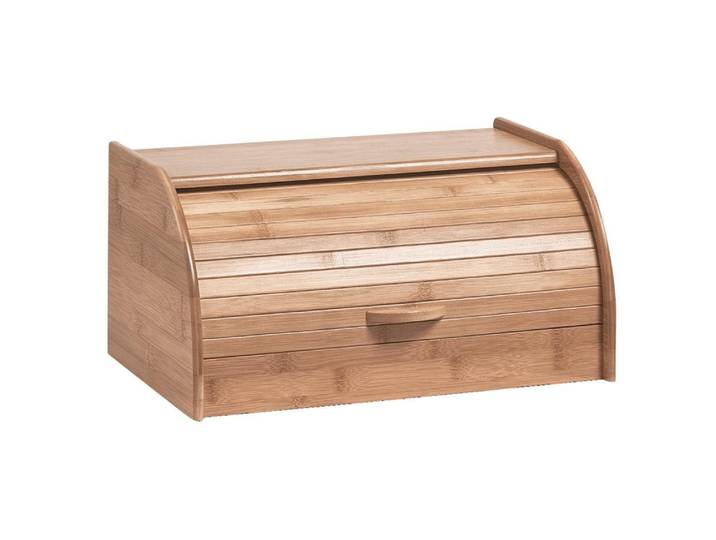 Brotkasten ZELLER PRESENT Nature , beige (natur), B:6cm H:20cm, Bambus, Lebensmittelaufbewahrungsbehälter, Brotkasten