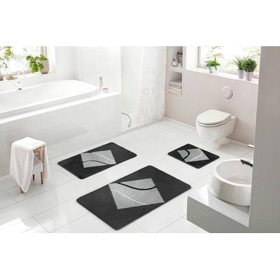 Badematte BATEX "Nima", grau, H:27mm, Polyacryl, Badematten, Badematte, extra weiches und pflegeleichtes Garn